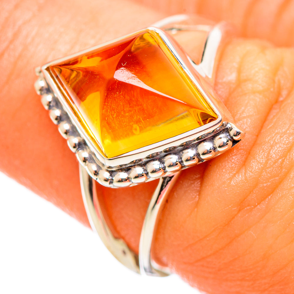 Citrine Rings handcrafted by Ana Silver Co - RING114253