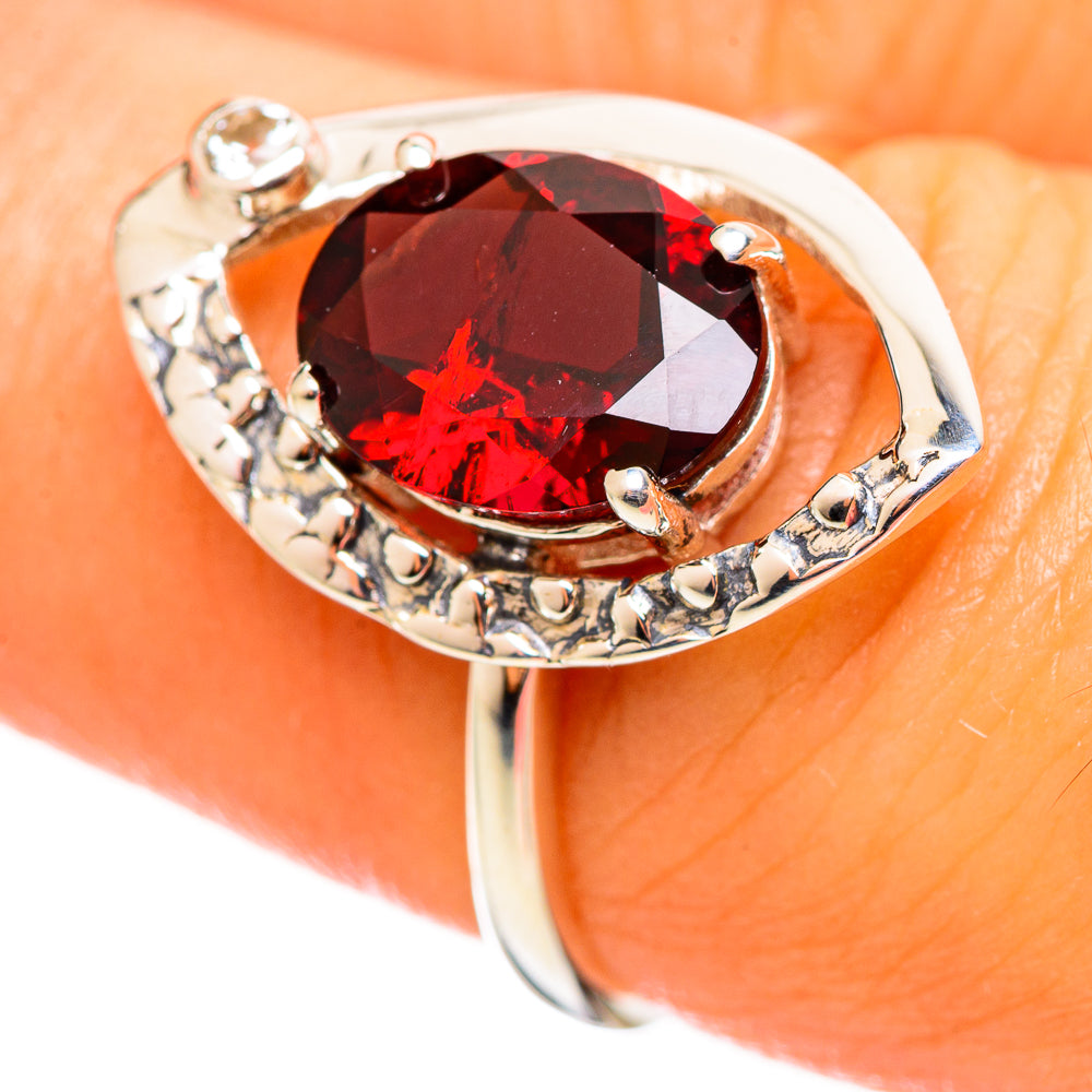Garnet Rings handcrafted by Ana Silver Co - RING114257