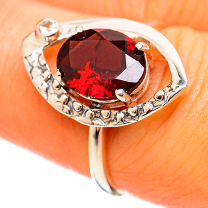 Garnet Rings handcrafted by Ana Silver Co - RING114257
