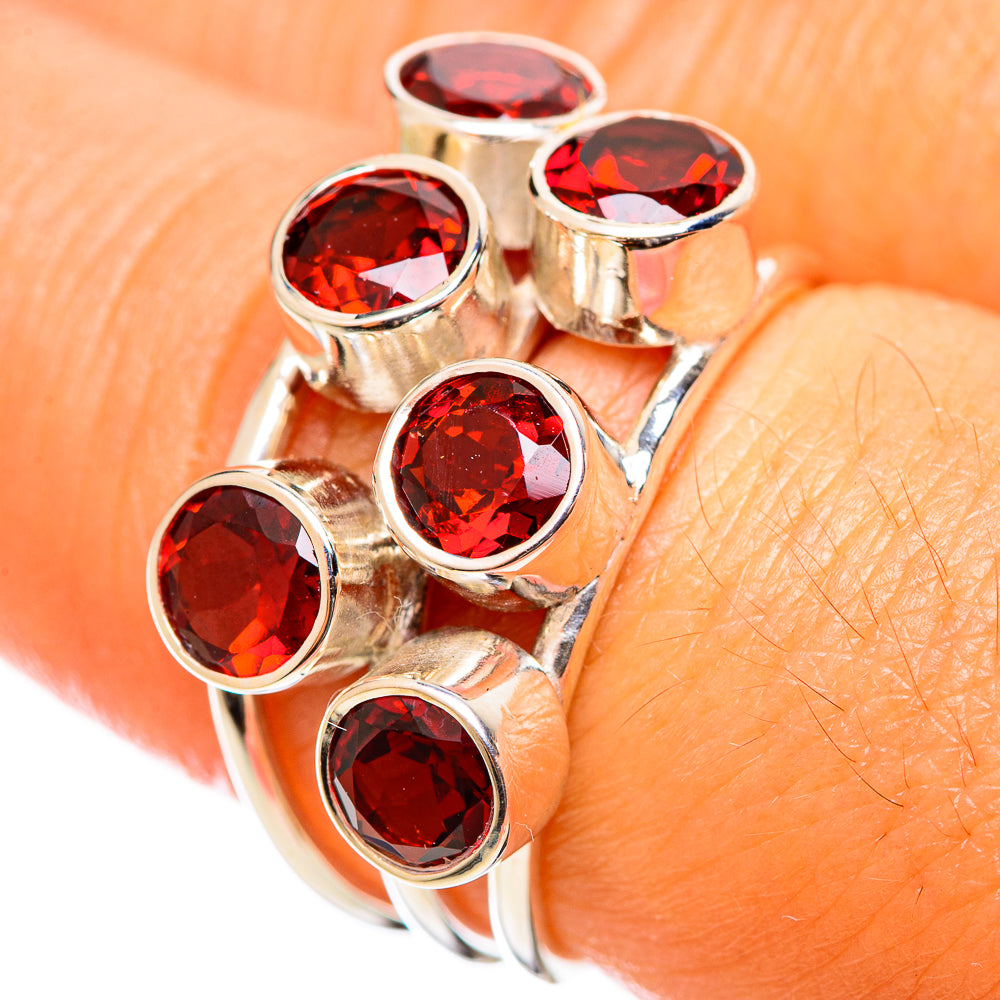 Garnet Rings handcrafted by Ana Silver Co - RING114258