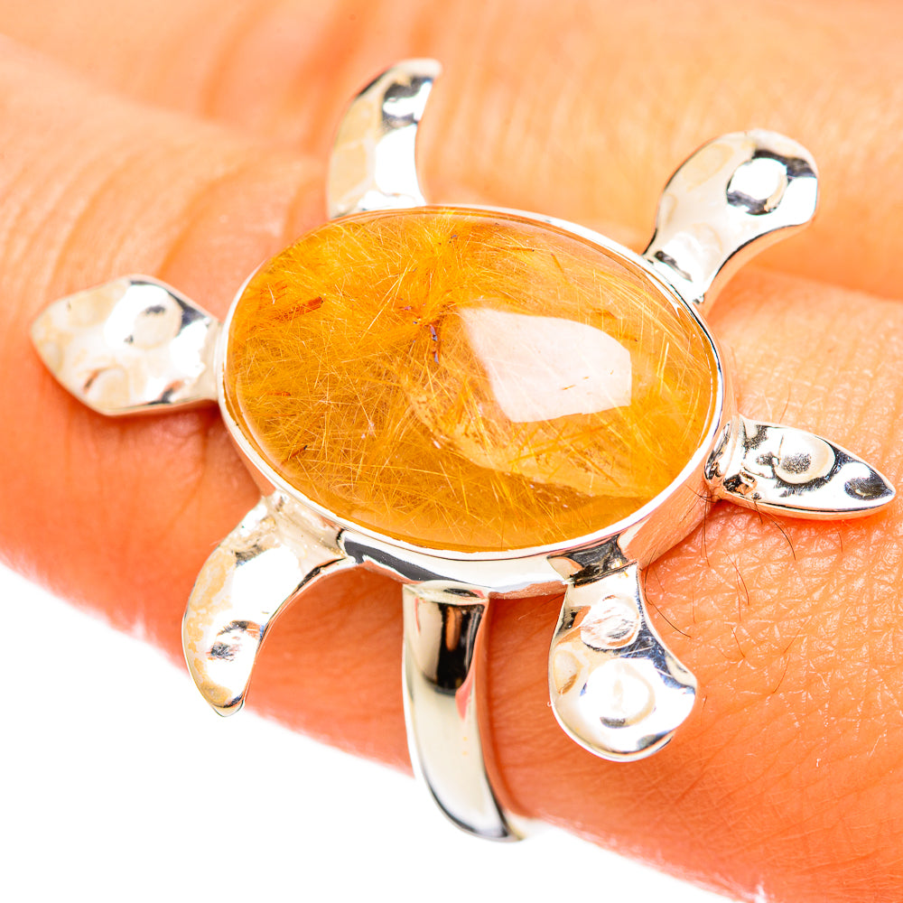 Rutilated Quartz Rings handcrafted by Ana Silver Co - RING114263