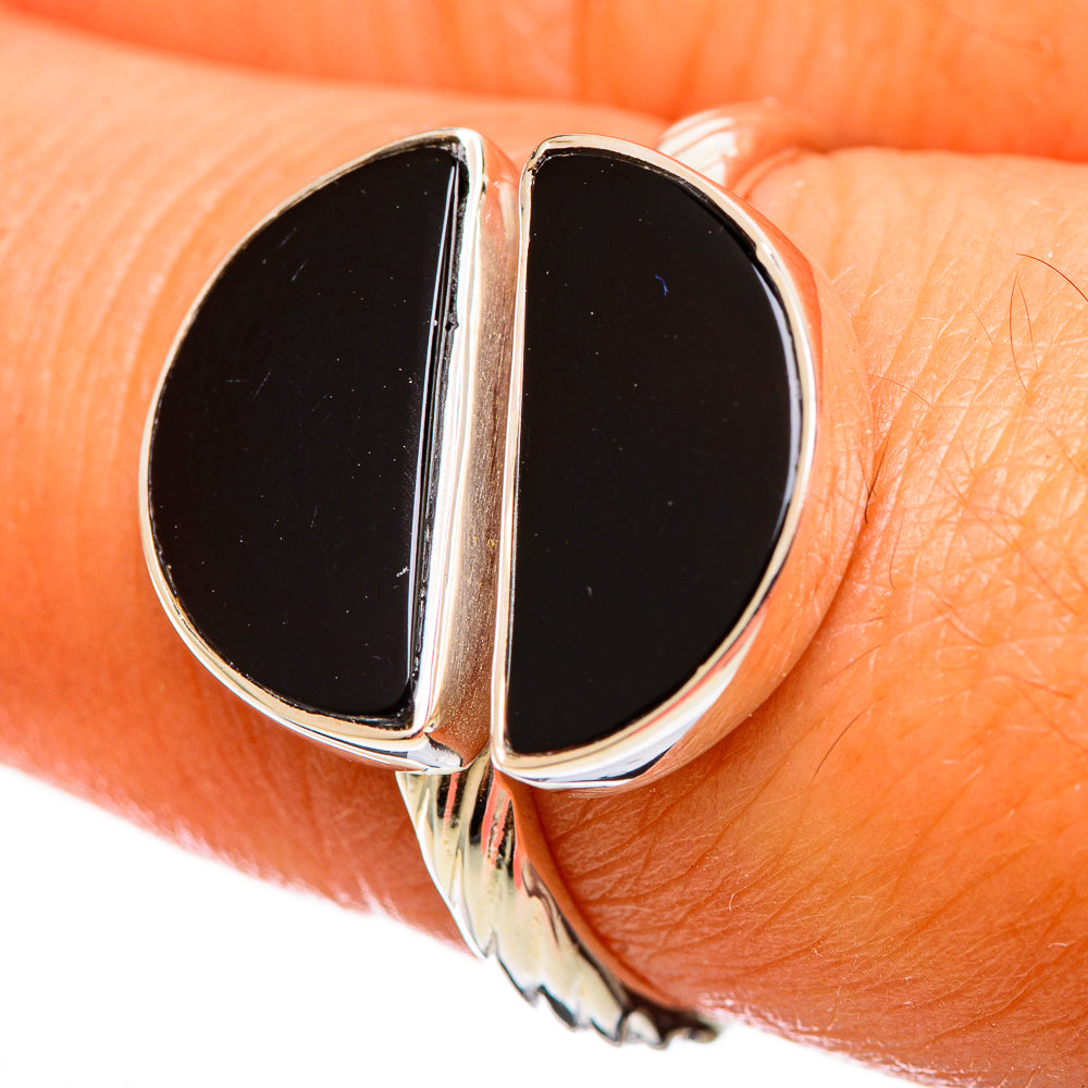 Black Onyx Rings handcrafted by Ana Silver Co - RING114264