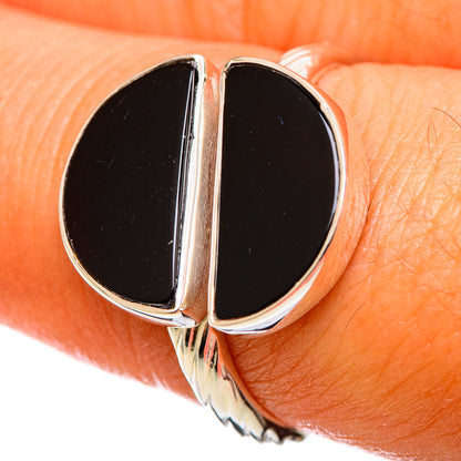 Black Onyx Rings handcrafted by Ana Silver Co - RING114264