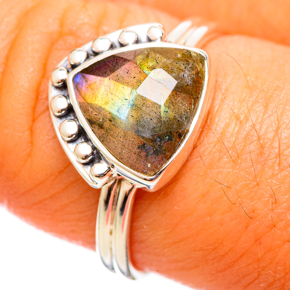 Labradorite Rings handcrafted by Ana Silver Co - RING114269