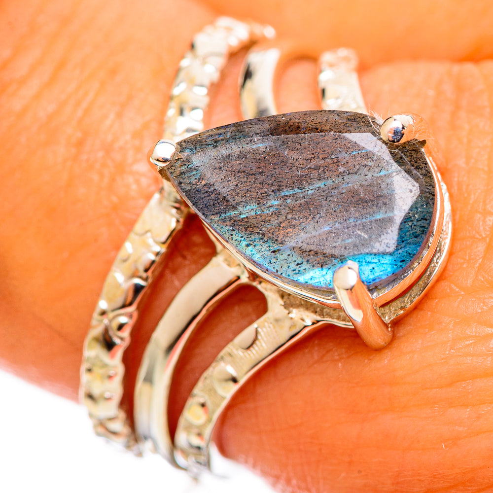 Labradorite Rings handcrafted by Ana Silver Co - RING114271