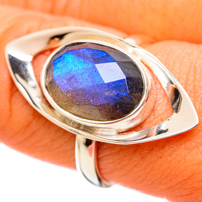 Labradorite Rings handcrafted by Ana Silver Co - RING114289