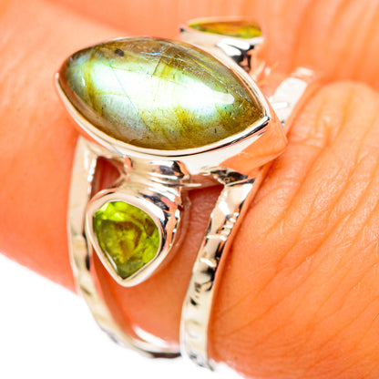 Labradorite Rings handcrafted by Ana Silver Co - RING114291