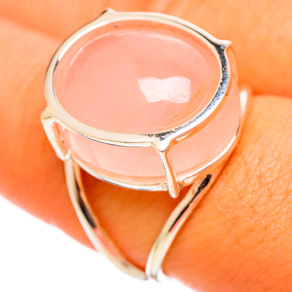 Rose Quartz Rings handcrafted by Ana Silver Co - RING114295