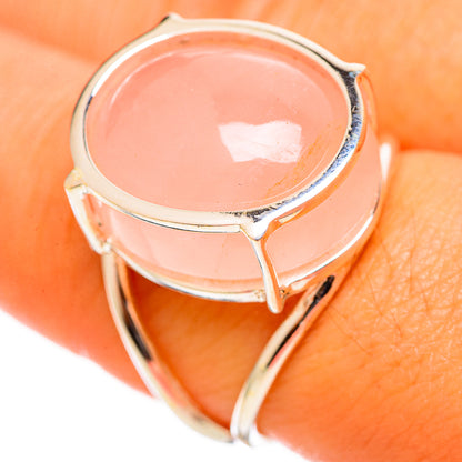 Rose Quartz Rings handcrafted by Ana Silver Co - RING114295
