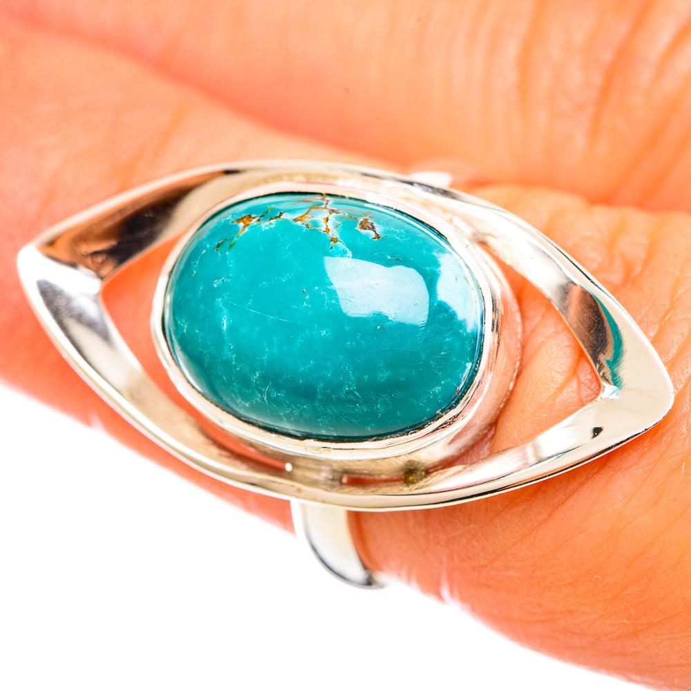 Tibetan Turquoise Rings handcrafted by Ana Silver Co - RING114306