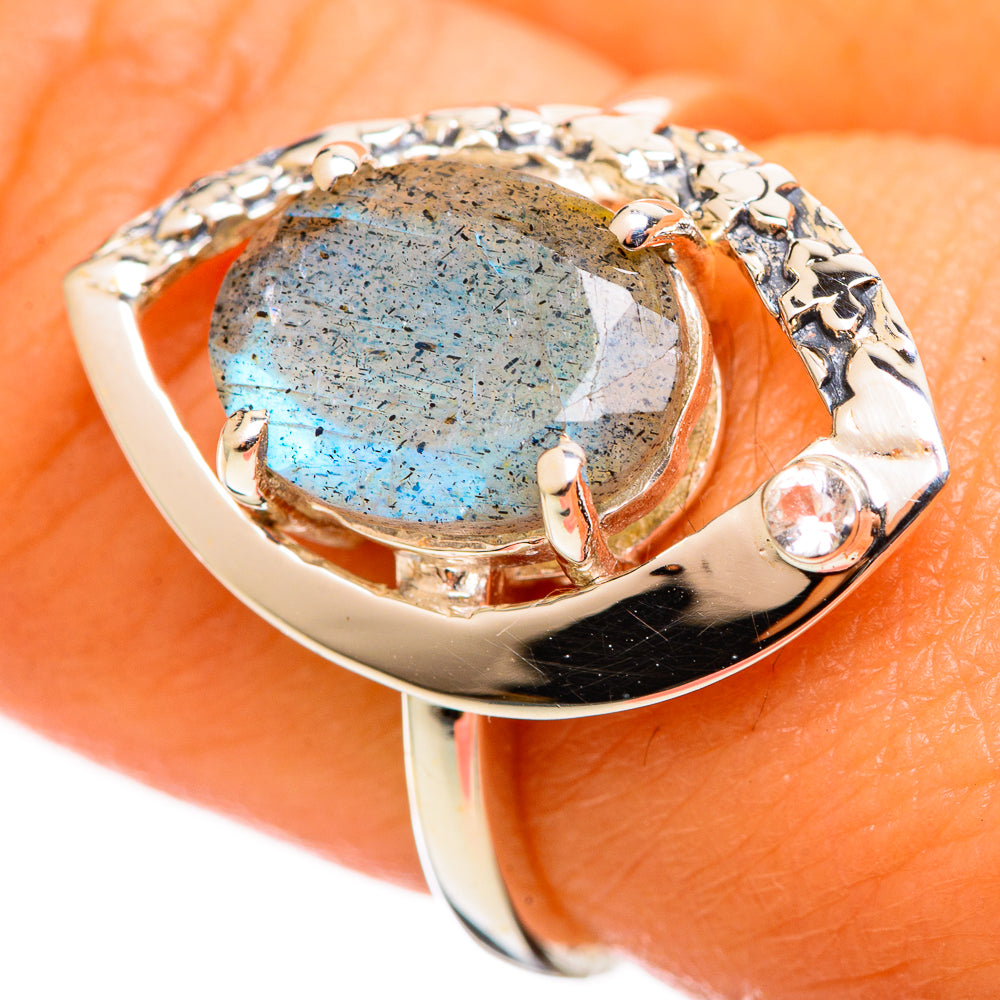 Labradorite Rings handcrafted by Ana Silver Co - RING114309