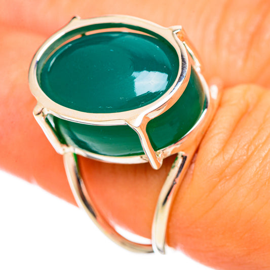 Green Onyx Rings handcrafted by Ana Silver Co - RING114311