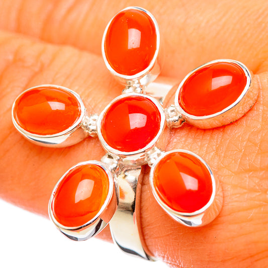 Carnelian Rings handcrafted by Ana Silver Co - RING114313