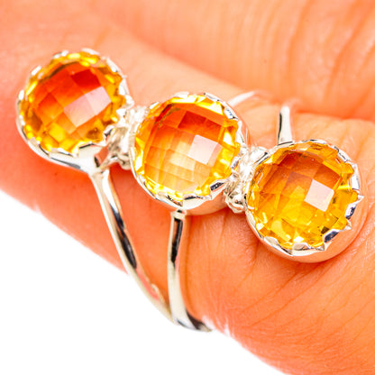 Citrine Rings handcrafted by Ana Silver Co - RING114315
