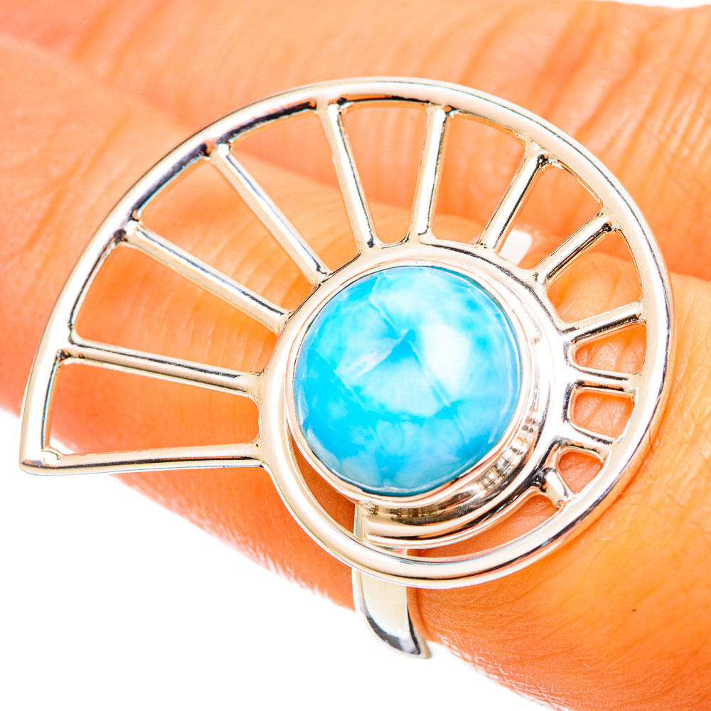 Larimar Rings handcrafted by Ana Silver Co - RING114337