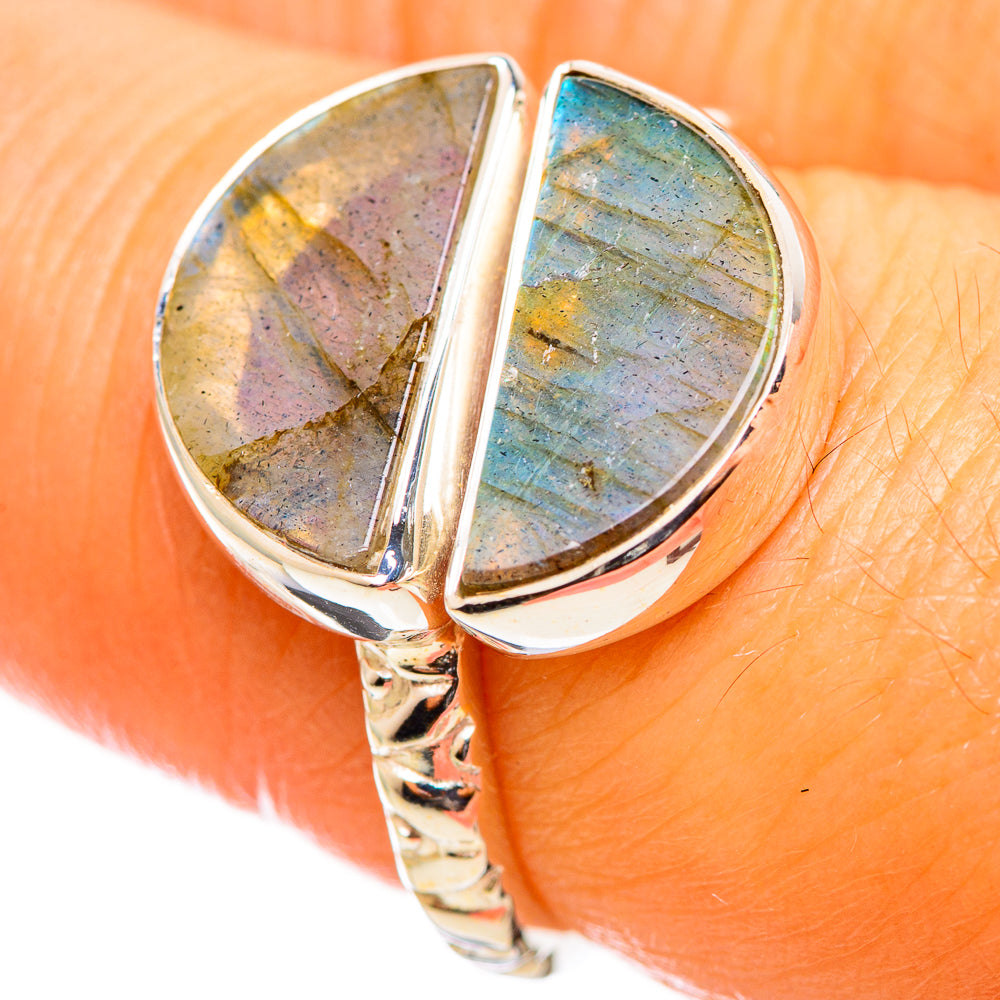 Labradorite Rings handcrafted by Ana Silver Co - RING114339