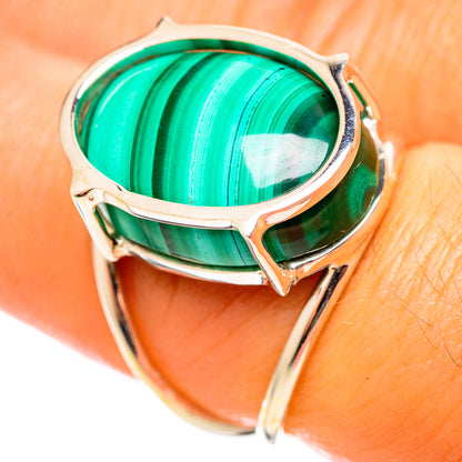 Malachite Rings handcrafted by Ana Silver Co - RING114340