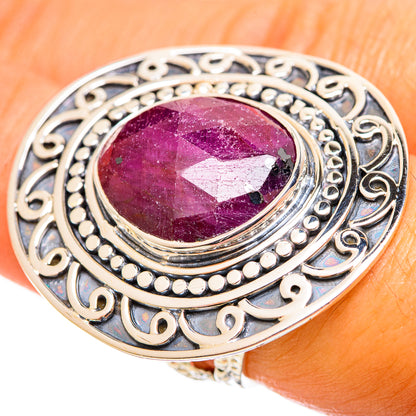 Ruby Fuchsite Rings handcrafted by Ana Silver Co - RING114346