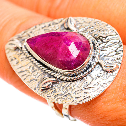 Ruby Fuchsite Rings handcrafted by Ana Silver Co - RING114365