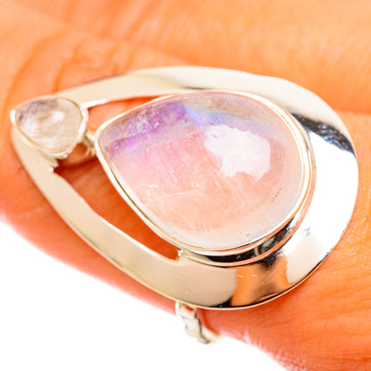 Rainbow Moonstone Rings handcrafted by Ana Silver Co - RING114369