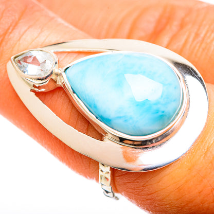 Larimar Rings handcrafted by Ana Silver Co - RING114374