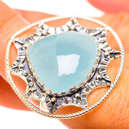 Aquamarine Rings handcrafted by Ana Silver Co - RING114375