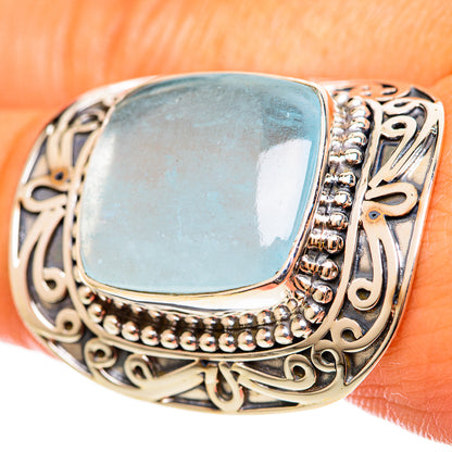 Aquamarine Rings handcrafted by Ana Silver Co - RING114388