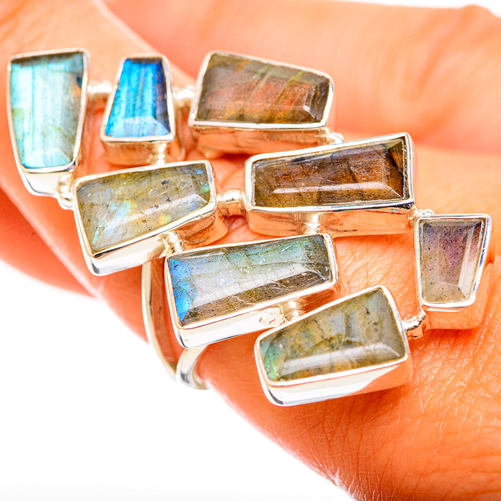 Labradorite Rings handcrafted by Ana Silver Co - RING114393