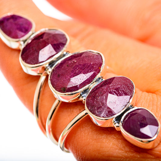 Ruby Fuchsite Rings handcrafted by Ana Silver Co - RING114394
