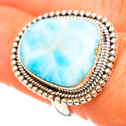 Larimar Rings handcrafted by Ana Silver Co - RING114400