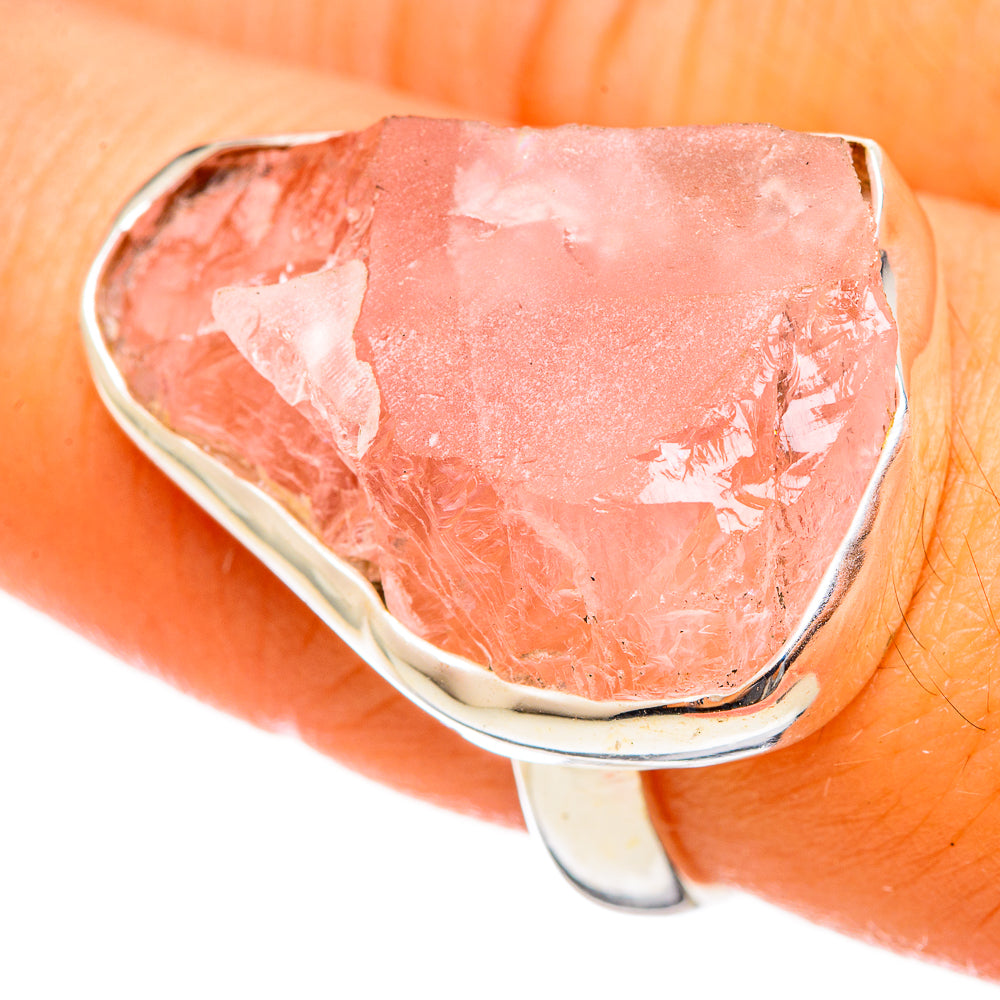 Rose Quartz Rings handcrafted by Ana Silver Co - RING114411