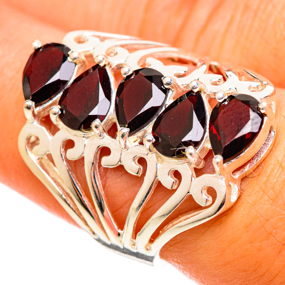 Garnet Rings handcrafted by Ana Silver Co - RING114414