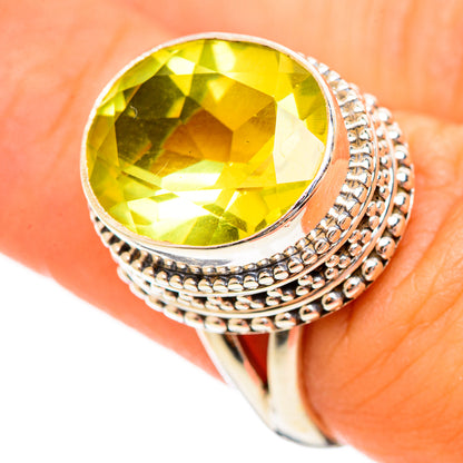 Lemon Quartz Rings handcrafted by Ana Silver Co - RING114425