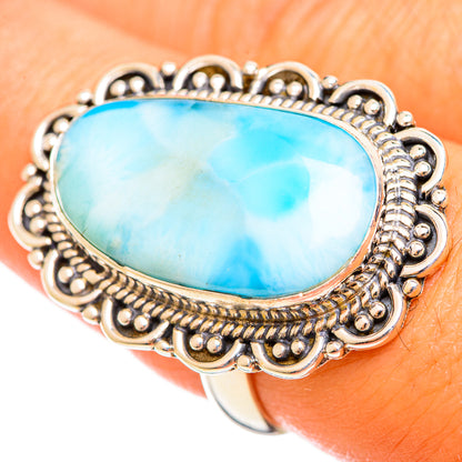Larimar Rings handcrafted by Ana Silver Co - RING114426