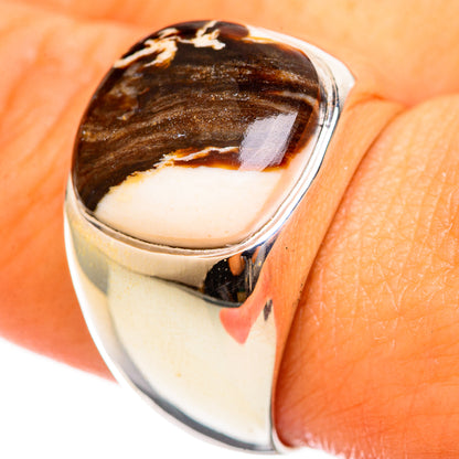 Peanut Wood Jasper Rings handcrafted by Ana Silver Co - RING114432
