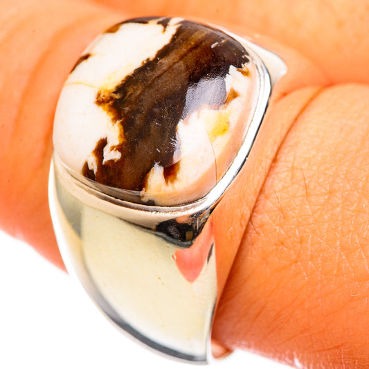 Peanut Wood Jasper Rings handcrafted by Ana Silver Co - RING114433