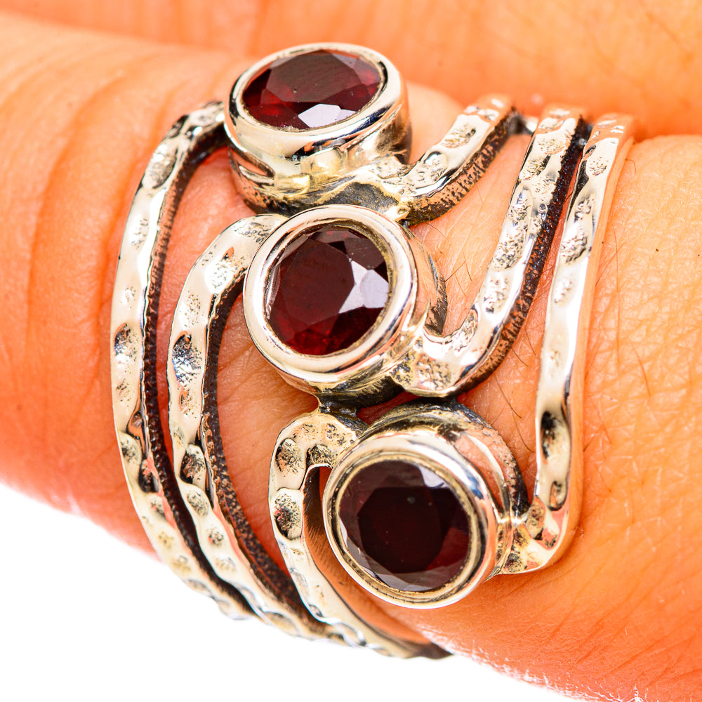 Garnet Rings handcrafted by Ana Silver Co - RING114443
