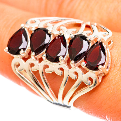 Garnet Rings handcrafted by Ana Silver Co - RING114444