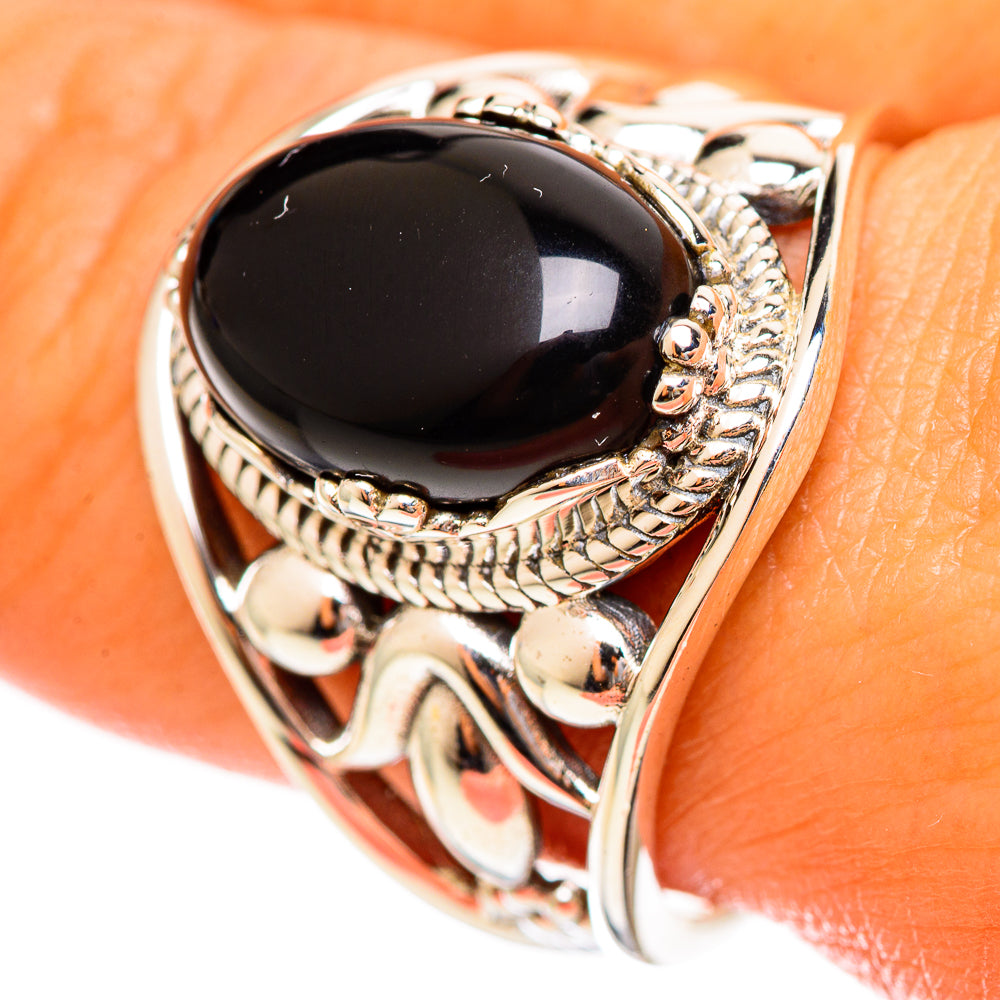 Black Onyx Rings handcrafted by Ana Silver Co - RING114451