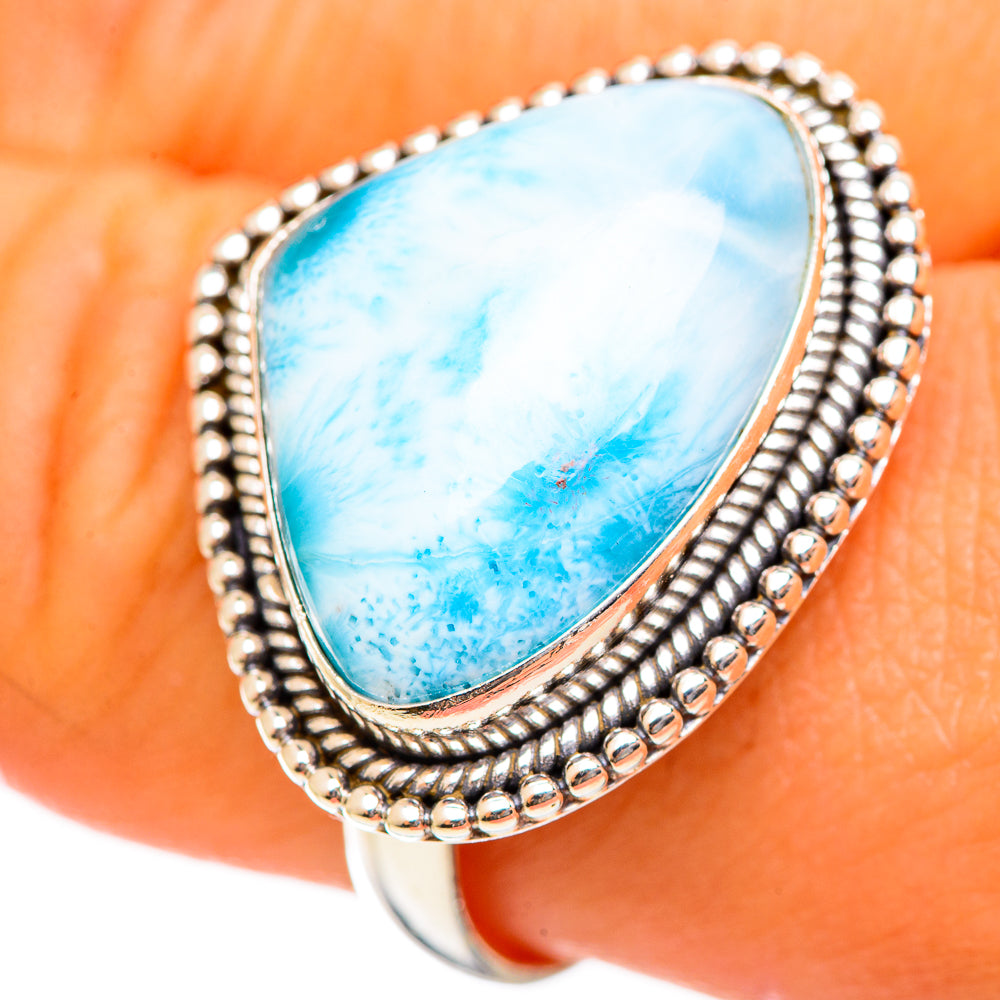 Larimar Rings handcrafted by Ana Silver Co - RING114461