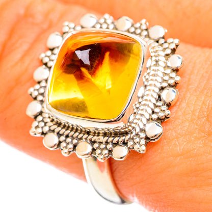 Citrine Sugarloaf Rings handcrafted by Ana Silver Co - RING114469