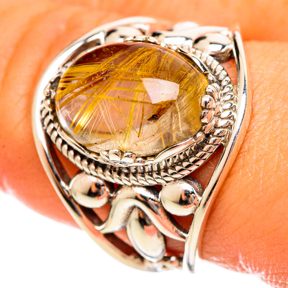 Rutilated Quartz Rings handcrafted by Ana Silver Co - RING114480