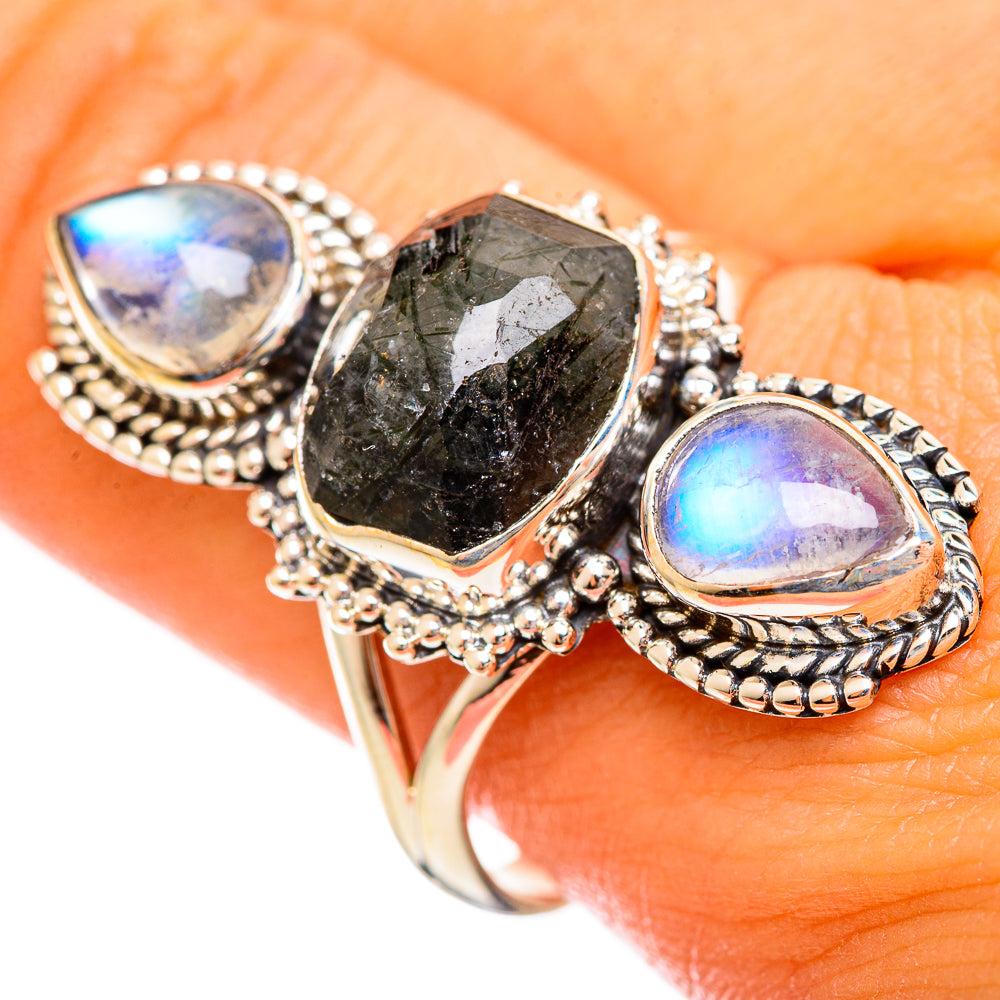 Tourmalinated Quartz Rings handcrafted by Ana Silver Co - RING114481