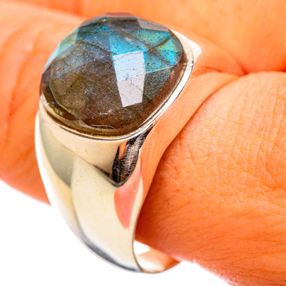 Labradorite Rings handcrafted by Ana Silver Co - RING114489