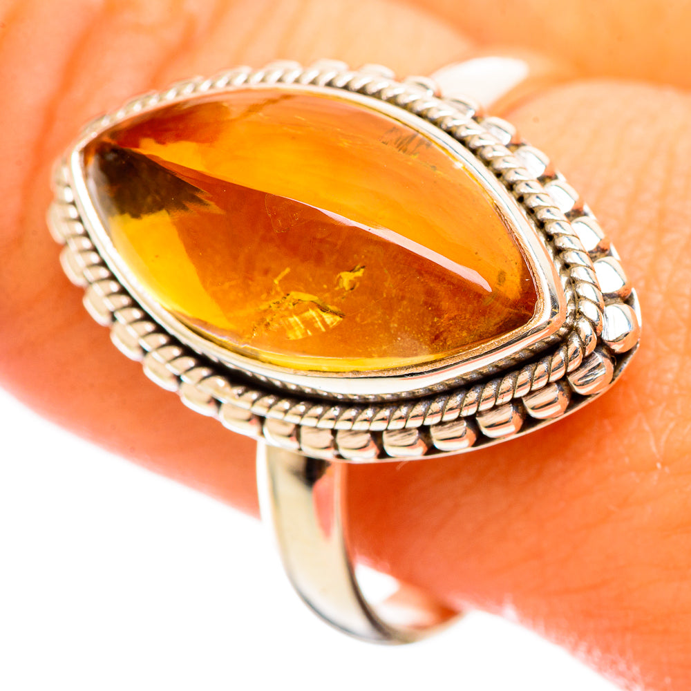 Citrine Sugarloaf Rings handcrafted by Ana Silver Co - RING114500