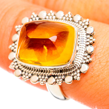 Citrine Sugarloaf Rings handcrafted by Ana Silver Co - RING114501