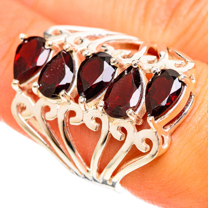 Garnet Rings handcrafted by Ana Silver Co - RING114505