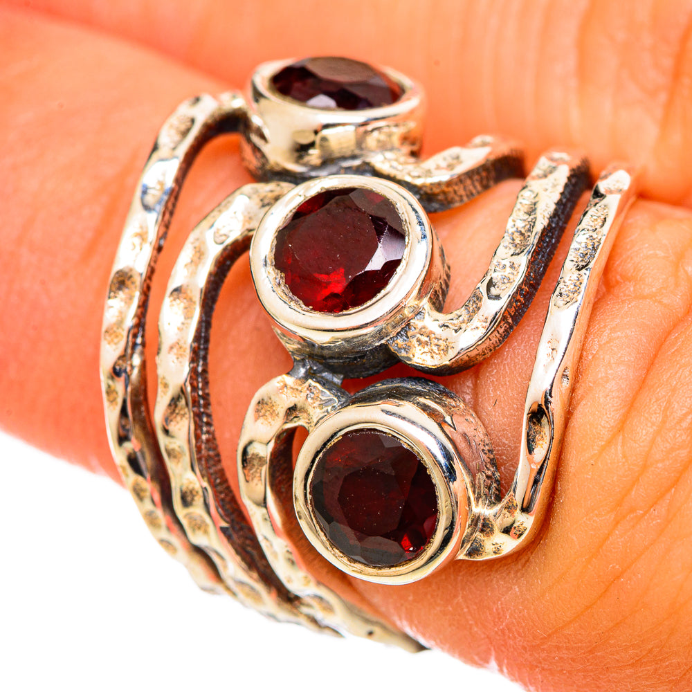 Garnet Rings handcrafted by Ana Silver Co - RING114506
