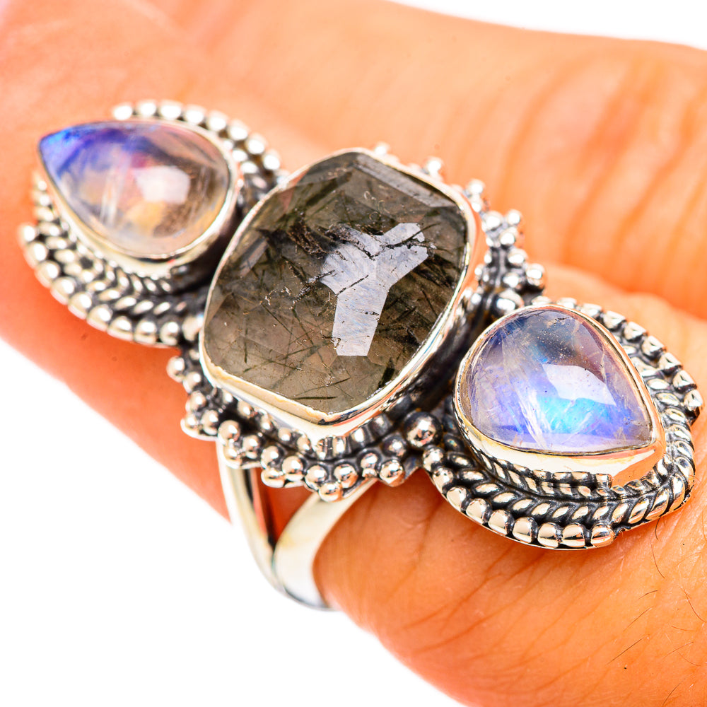 Tourmalinated Quartz Rings handcrafted by Ana Silver Co - RING114510
