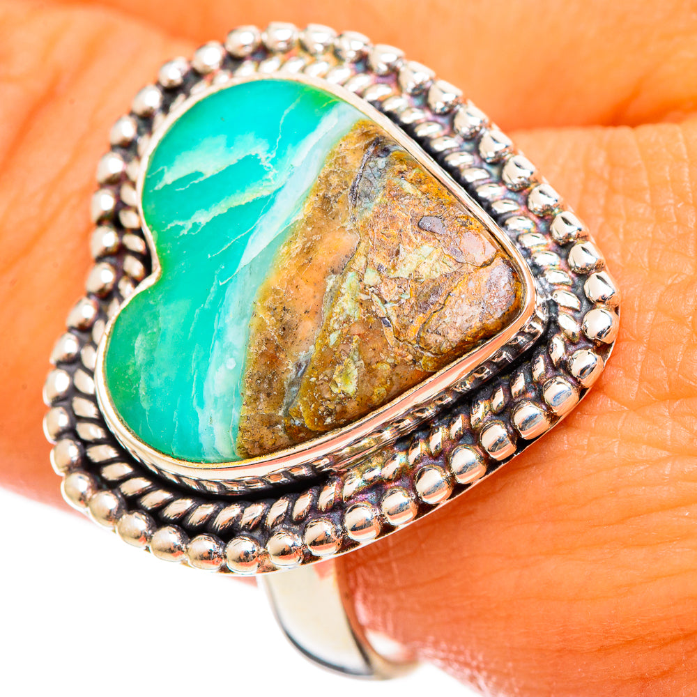 Peruvian Opal Rings handcrafted by Ana Silver Co - RING114521